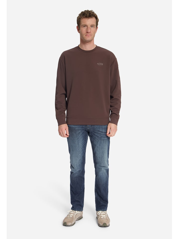 No Excess Sweatshirt in Dunkelbraun - XL