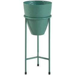 Helloshop26 - Pflanzenständer im Outdoor-Stil 41 x 16 cm grünes Metall