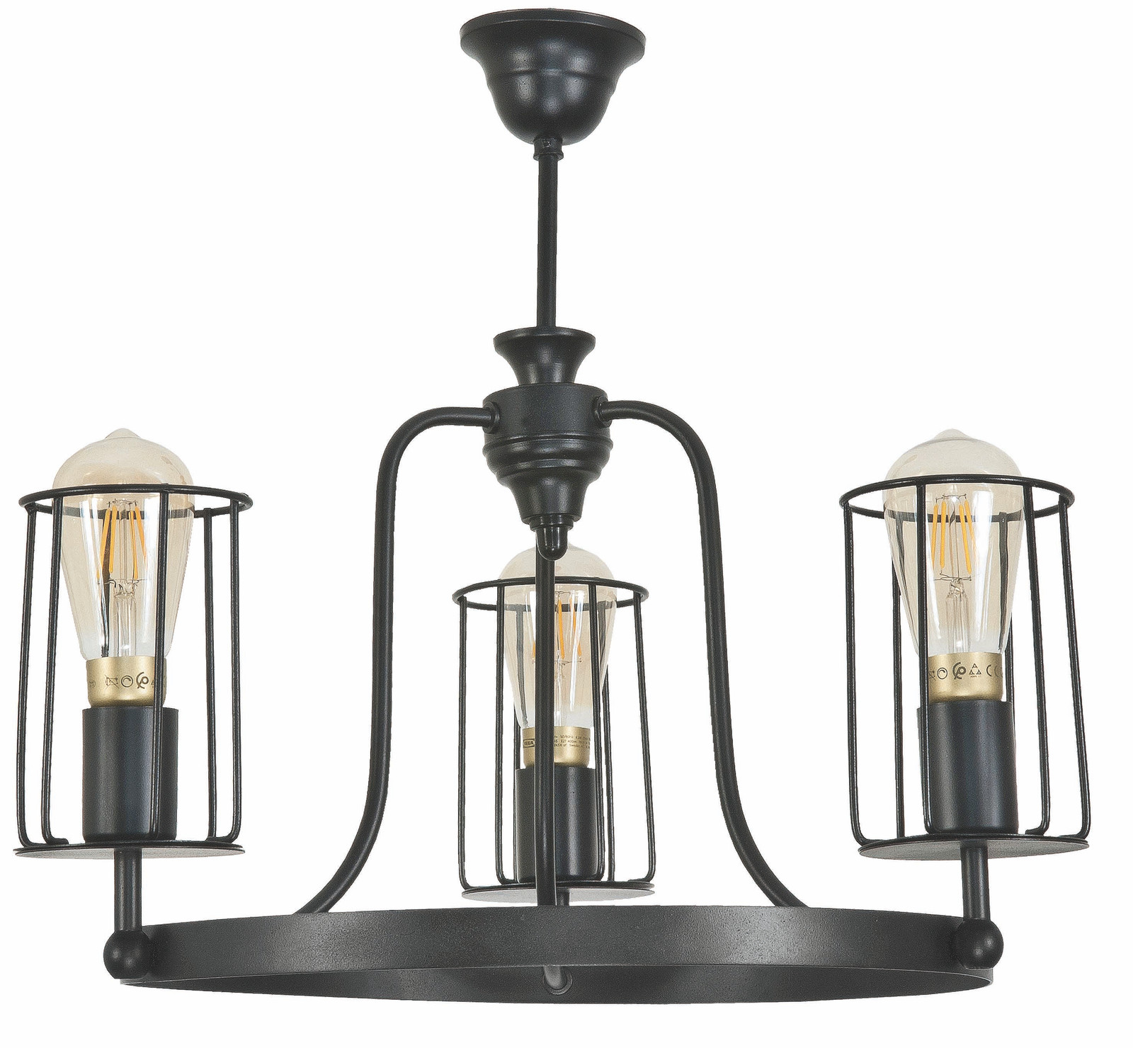 Edylit TORI 12-442 Industriële loft-stijl wandlamp, zwart