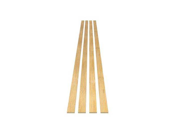 acous Wandpaneele Stix Echtholz Holzlatten 4 Lamellen 0,51m² (Hellbraun)