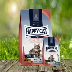Happy Cat Culinary Adult Atlantik Lachs - Exquisites Adult Katzenfutter 10 kg + 4 kg