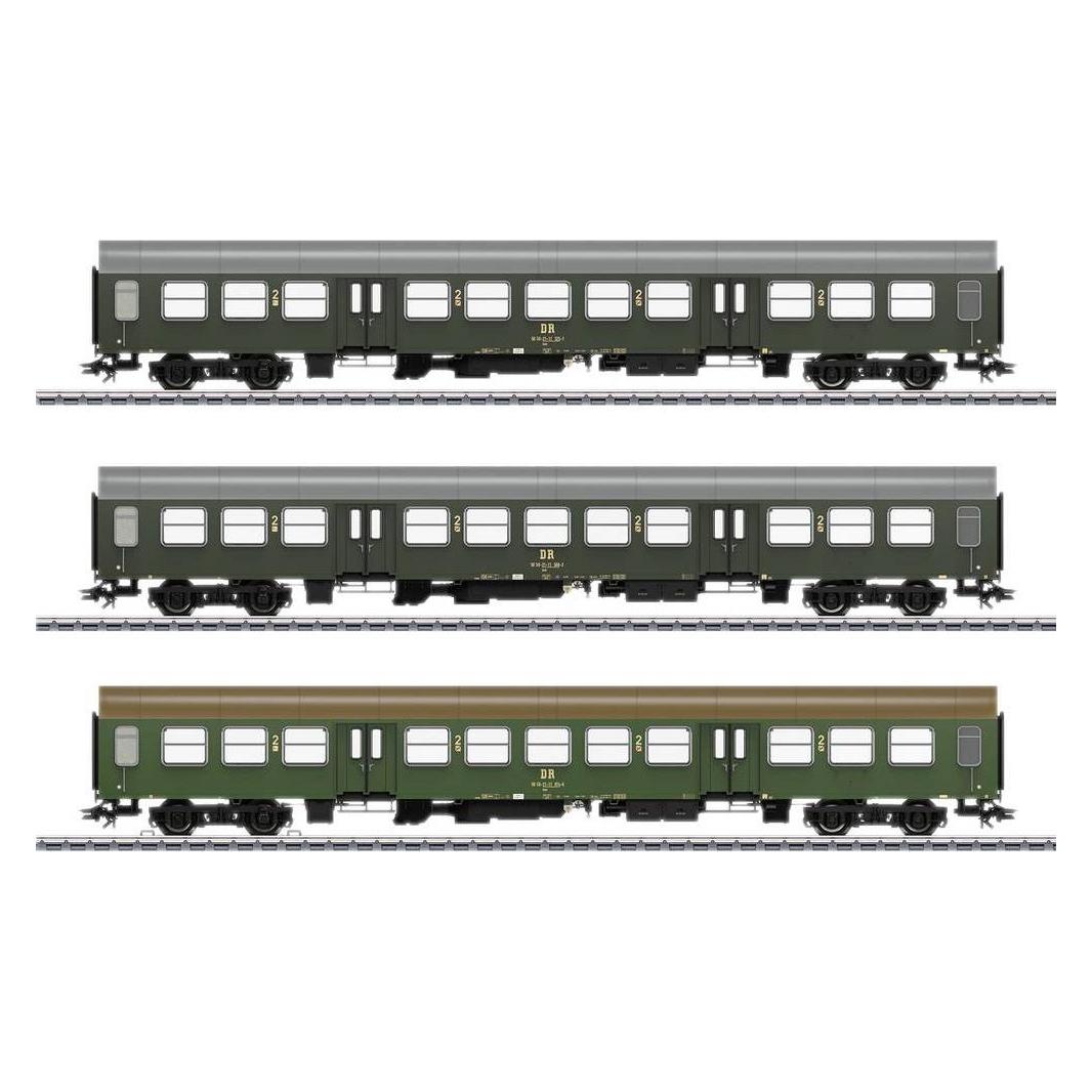Märklin 42580 H0 3er-Set Personenwagen der DR (Spur H0) (42580)