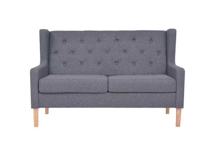 &Mode Canapé à 2 places Sofa salon/Causeuse - 140 x 68 x 90 cm - Tissu Gris Sale309201