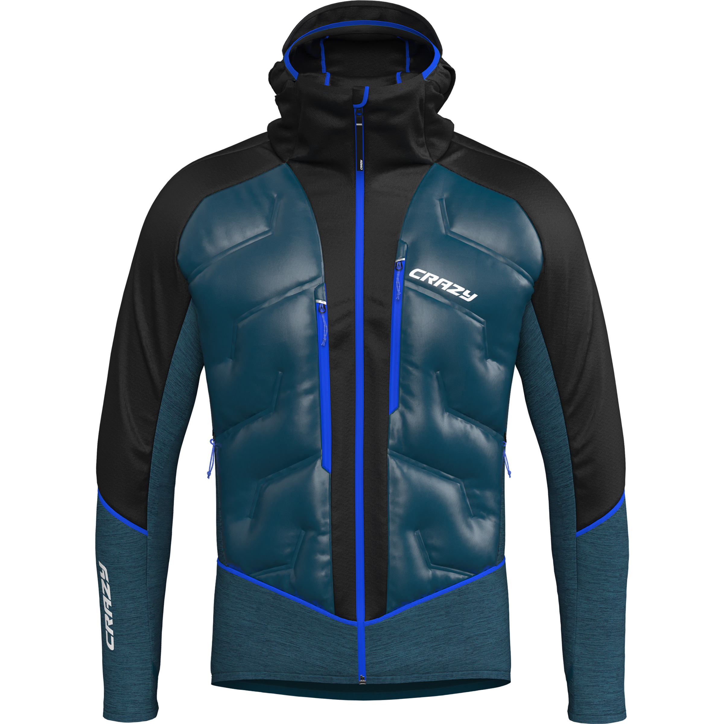Crazy Viper Herren Kunstfaserjacke grau Größe L Trekking Windabweisend Wasserabweisend