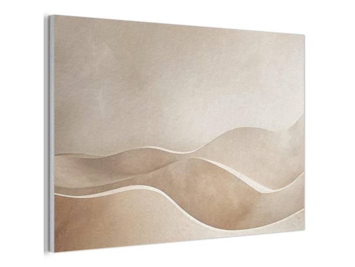 MuchoWow Akustikbild Beige - Natur - Abstrakt - Modern Akustikpaneele 90x60 cm, Kunststoff, Rechteckig, 90x60x0.9 cm, Tapeten & Wandverkleidungen, Akustikpaneele