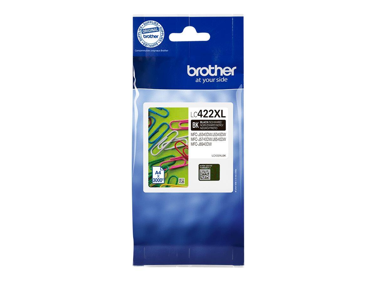 Brother Original LC422XLBK Druckerpatrone schwarz 3.000 Seiten