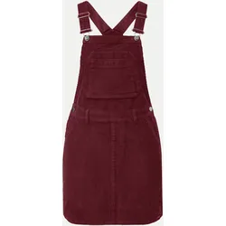 Latzkleid aus Cord Rot 34
