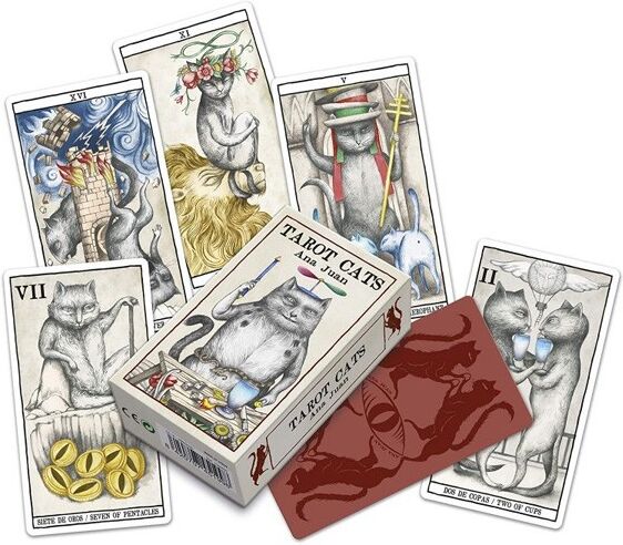 Loisirs Nouveaux Jeu de Tarot "Cats" par Ana Juan