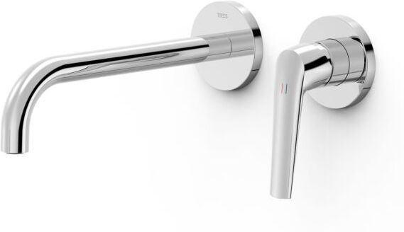 Tres Armaturen Tres Fuji Fertigset für Waschtisch-Wandarmatur 28130022 Unterputz, 237mm Auslauf, chrom