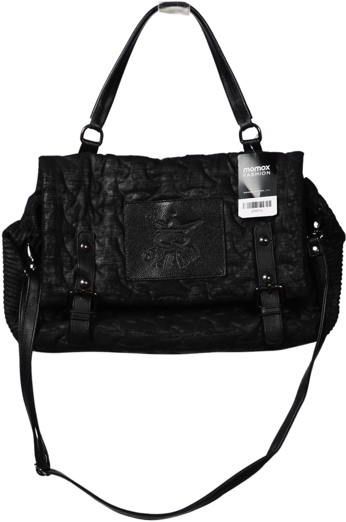 Save THE Queen! Damen Handtasche gross, Schwarz, Synthetik - Second Hand