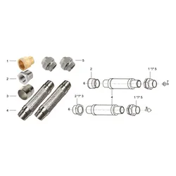 KSB Flexibler Schlauch, mit Kupplung G 2, trinkw.geeign."