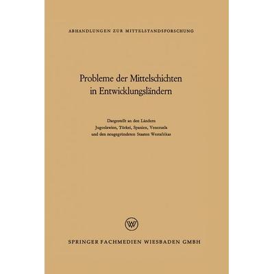 Probleme der Mittelschichten in Entwicklungsländern, Taschenbuch von Rene König,Ahmed Muddathir,Oliver Brachfeld,Radomir Lukić,Francisco Murillo, VS