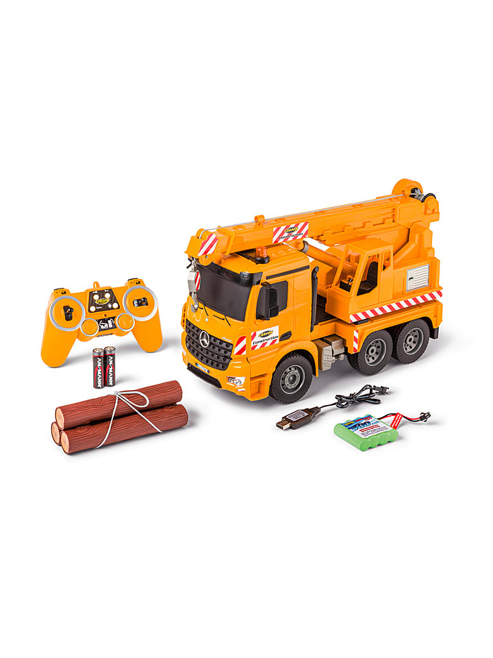 CARSON Ferngesteuerter Kranwagen "MB Arocs" in Orange - ab 8 Jahren - onesize