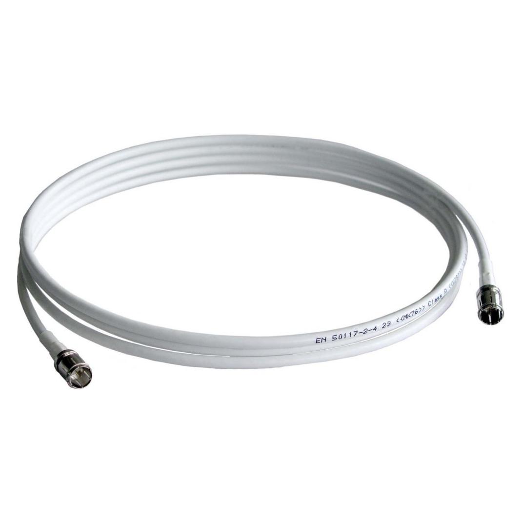 WISI Wilhelm Sihn GmbH & Co. KG Anschlusskabel 0.5m F-Quick/F-Quick DS 35 0050 (100 dB, Antennenkabel) (72066)
