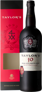 Taylor's Porto Portwein Tawny 10 Jahre - Taylor’s - Mit Etui - Porto - Rotwein - 0.75L