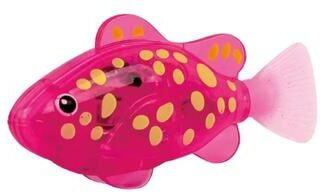Inspired Finds LED Interactive Swimming Robot Fish Toy For Cats And Kittens pink