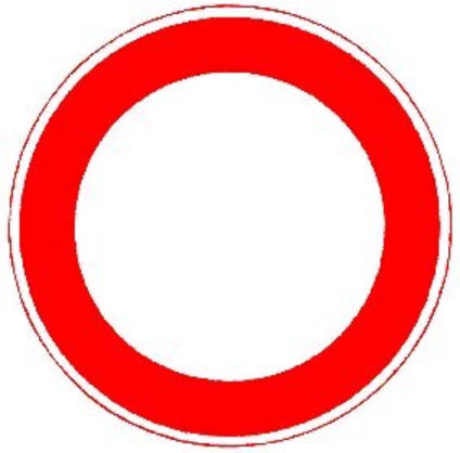 VKZ.250 Ronde 600mm Passage Interdite Autocollant RAL RA1 ; ADCO (4251783602554)