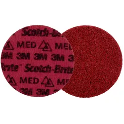3M Scotch-Brite Präzisions-Vliesscheibe, PN-DH, Mittel, 100 mm x keine Bohrung
