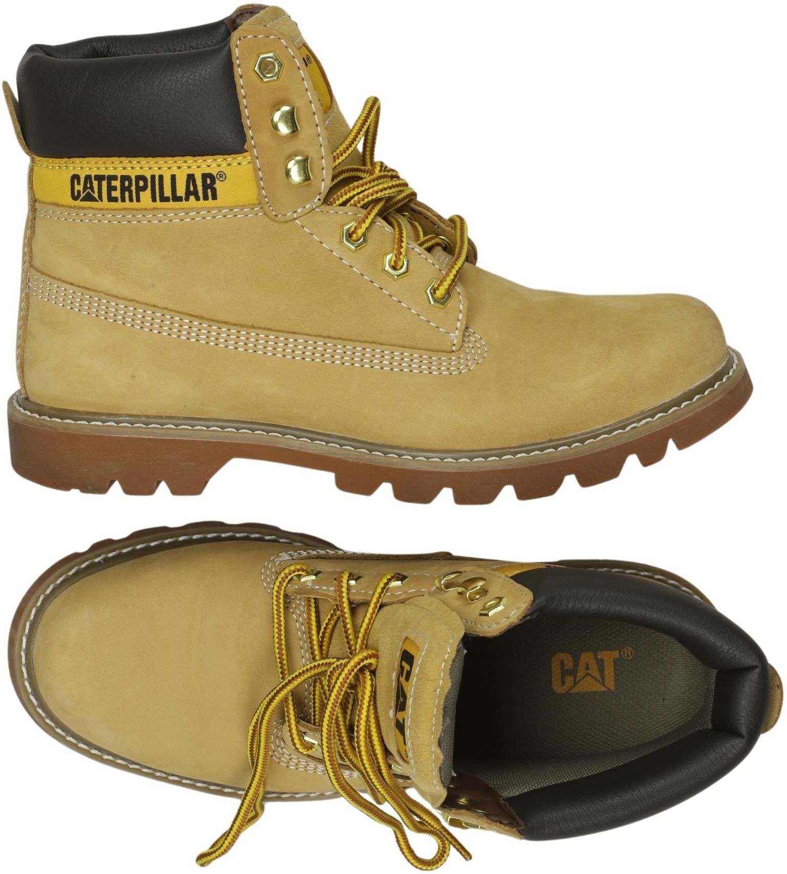 CAT by Caterpillar Herren Stiefel, Beige, Gr. EU 41, Leder - Second Hand