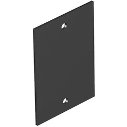 OBO 7408220 Abdeckplatte ohne Lochbild für T4B 55x77mm Polyvinylchlorid graphitschwarz RAL 9011 T4B P01S 9011