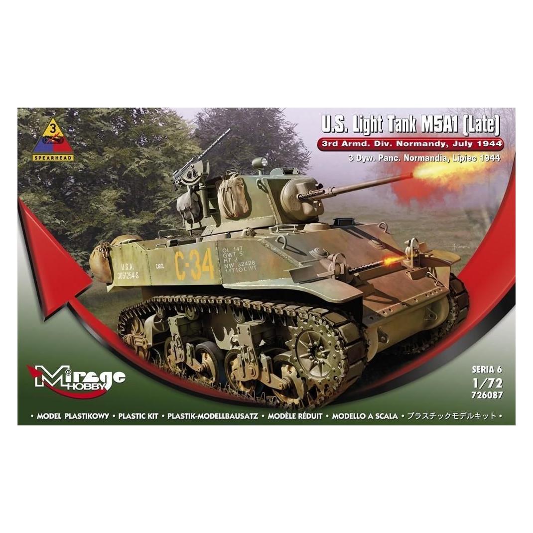 Mirage Hobby U.S.Light Tank M5A1 (Late) 3rd Armd.DivN (726087)