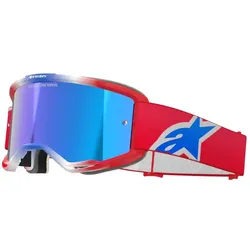 Alpinestars Vision 5 Corp, Crossbrille verspiegelt - Rot/Blau Blau-Verspiegelt