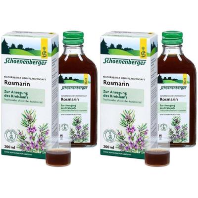 Rosmarin Heilpflanzensäfte Schoenenberger 2x 2x200 ml Saft
