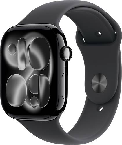 Apple Watch Series 11 GPS + Cellular 46mm Aluminiumgehäuse Sport Band Schwarz S/M