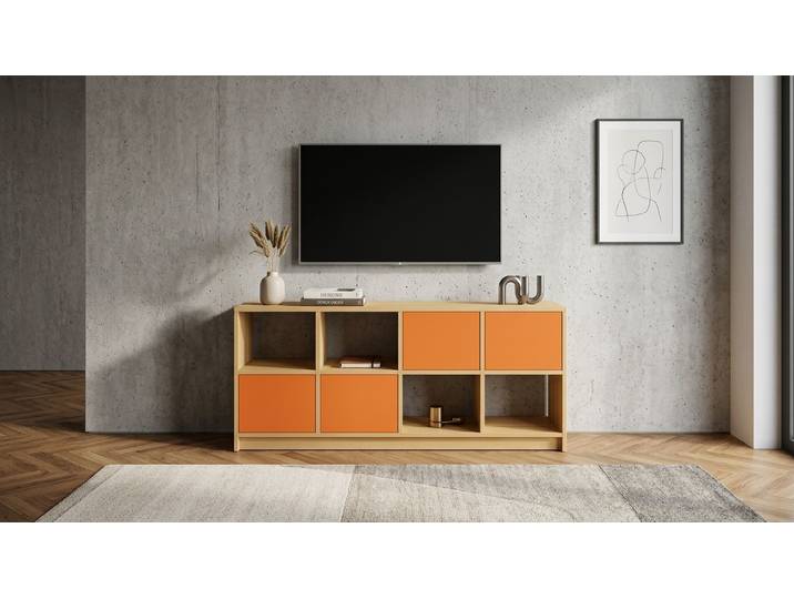 Langes Sideboard nach Maß – gratis Magazin Buche Natur geölt