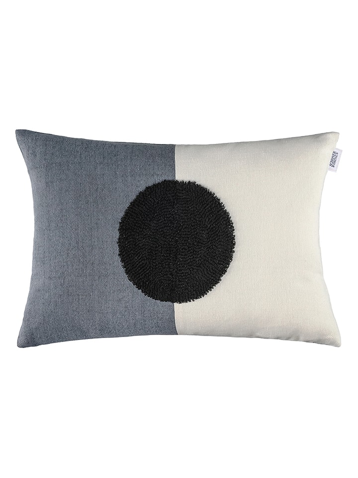 Schöner Wohnen Kissenhülle ''Soon'' in Creme/ Grau - (L)38 x (B)58 cm - onesize