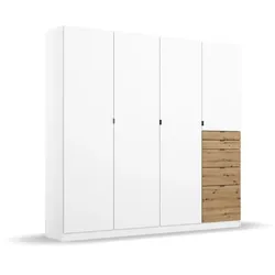 rauch ORANGE Kleiderschrank Ontario 181 x 197 cm Dekor Alpinweiß / Eiche Artisan