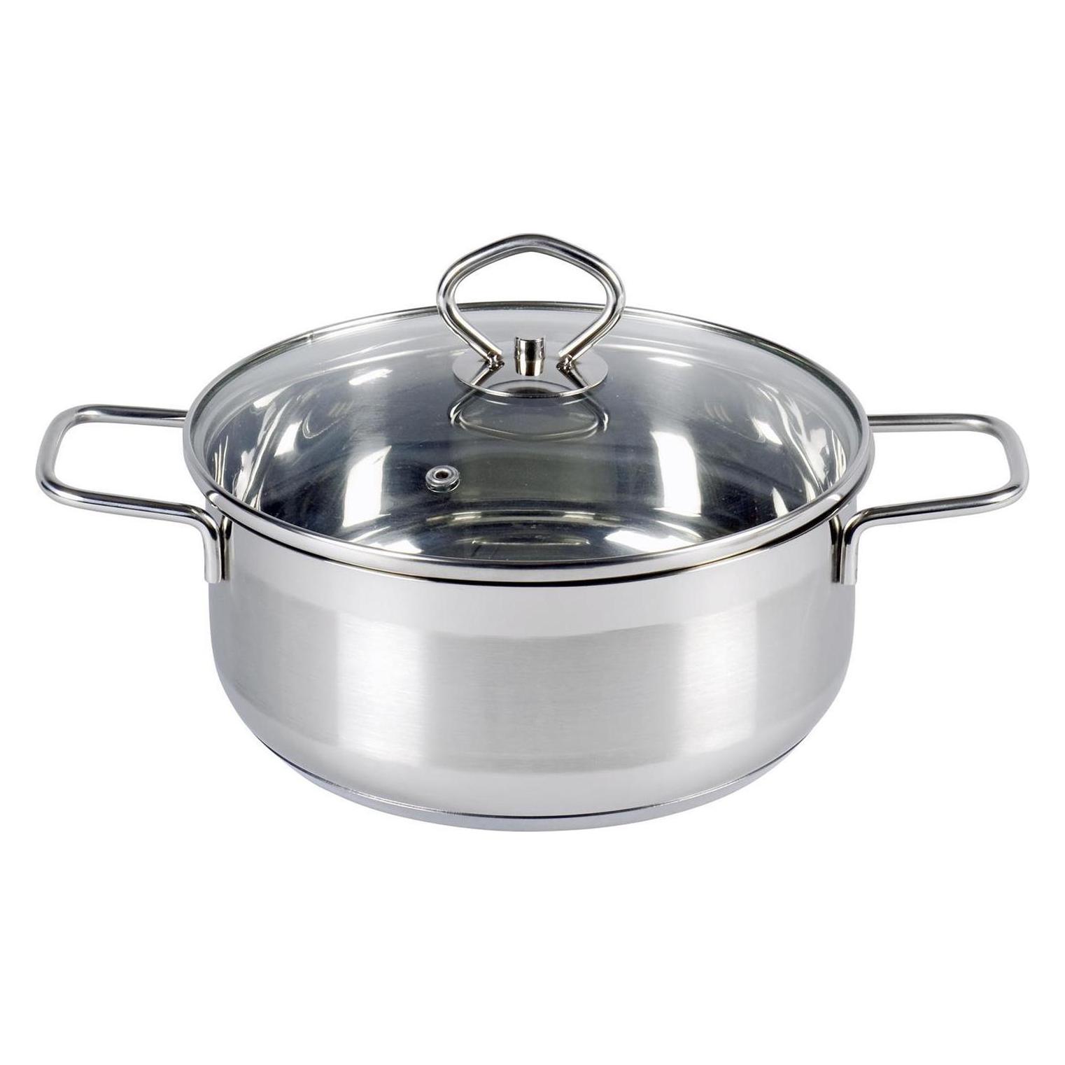 Krüger Bratentopf Manhattan 1,3 l Ø16cm Edelstahl (Bräter + Schmortopf, 16 x 9.40 cm) (100016MA)
