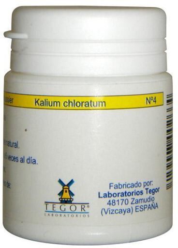 Laboratorios Tegor Kalium potassium chloride d6 tegorsal N4 20 gr