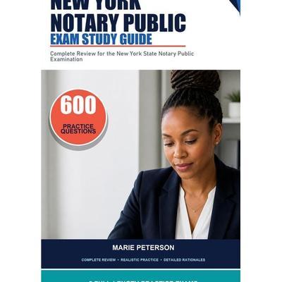 New York Notary Public Exam Study Guide, Taschenbuch von Marie Peterson, Chiify