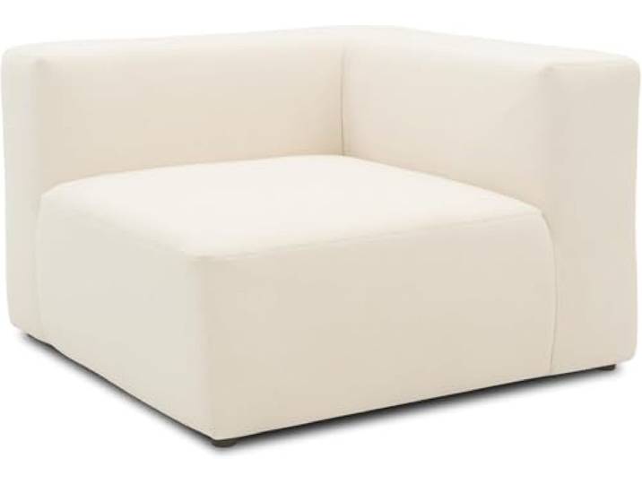 DOMO. collection Ecksessel Adrian, Modul-Sofa, Polsterecke Element, Modul-Couch, Einzelelement, kombinierbar, Sitzecke, 108 x 108 x 69 cm (BxTxH), creme