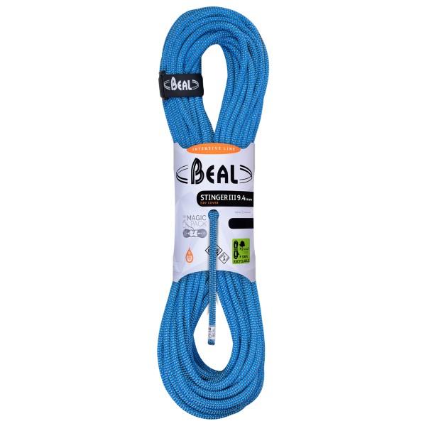 Beal - Stinger III 9.4 mm - Einfachseil Länge 60 m blau