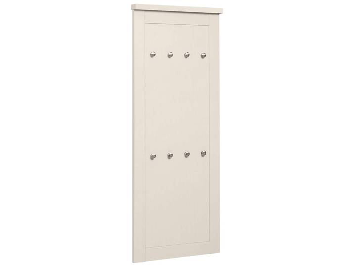 Garderobenpaneel GOODPRODUCT Heide , weiss (kaschmir), B:50cm H:120cm T:4cm, Holzwerkstoff, Garderobenpaneele, Garderobenpaneel, mit 8 Haken, Höhe 120 cm, Breite 50 cm