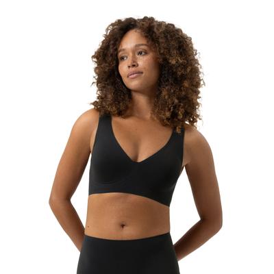 Bustier MEY "INVISIBLES", Damen, Gr. XL, N-Gr, schwarz, Interlock, Obermaterial: 87% Polyamid, 13% Elasthan, BHs Bustier, mit herausnehmbaren Pads, bügellos, zum Reinschlüpfen, ohne Verschluss