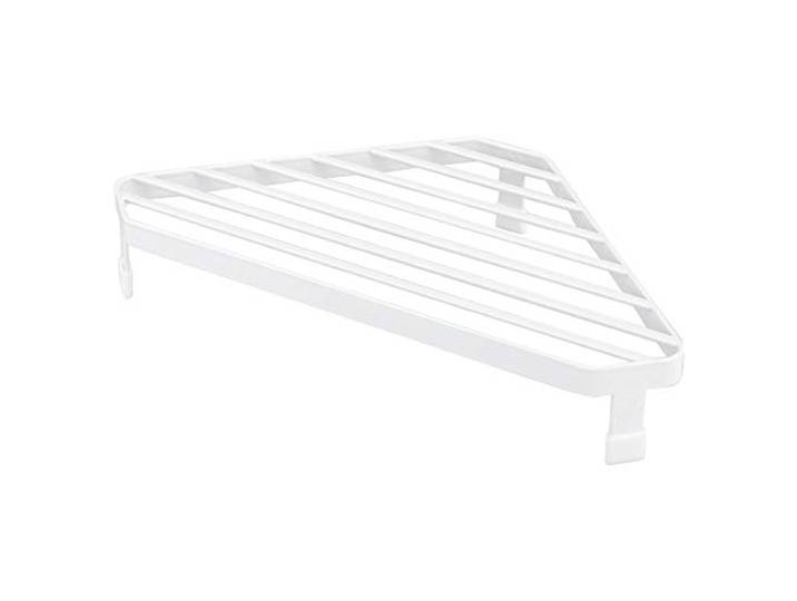 YAMAZAKI 2748 TOWER Support d'angle pour poêle\, blanc\, Acier\, minimaliste\, 22 x 22 x 5 c m