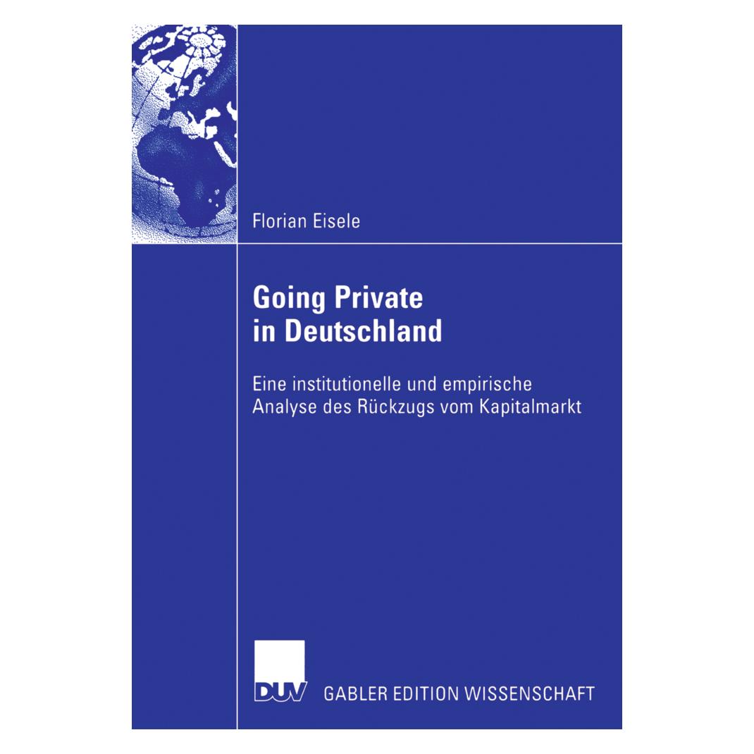Gabler Going Private in Deutschland (Deutsch, Softcover, Florian Eisele) (9095580)