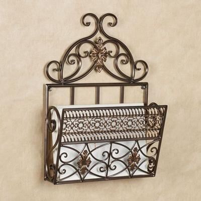 Touch of Class Charleston Wall Organizer Bronze Single, Single, Bronze