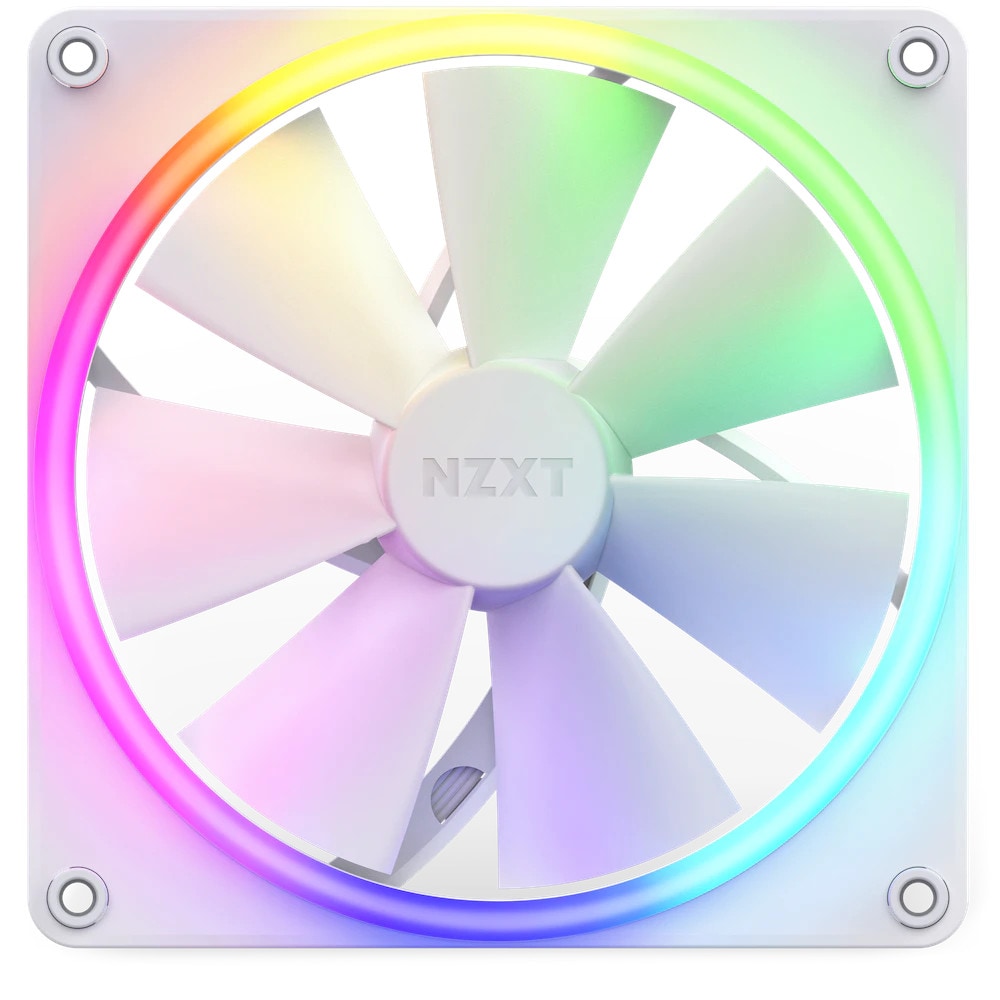 NZXT F140 RGB Gehäuselüfter 140mm Weiß RF-R14SF-W1