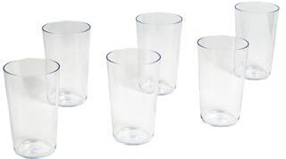 Abode Homewares Tritan Simple Drinkware Set - Clear - 21.4 oz - Set of 6