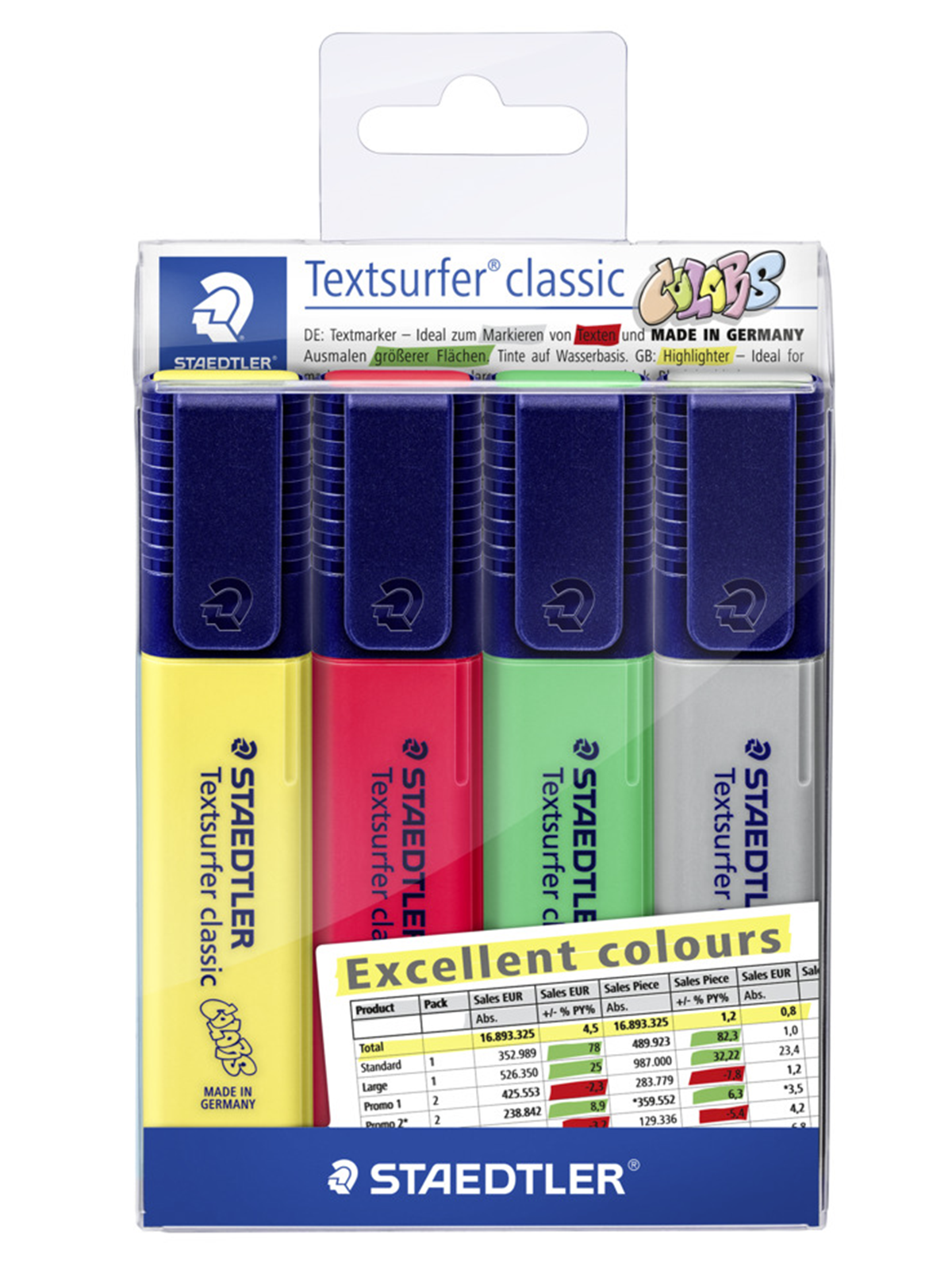 Staedtler Textmarker Textsurf. excel.4St Etui