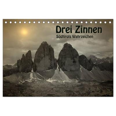Drei Zinnen - Südtirols Wahrzeichen (Tischkalender 2026 DIN A5 quer), CALVENDO Monatskalender