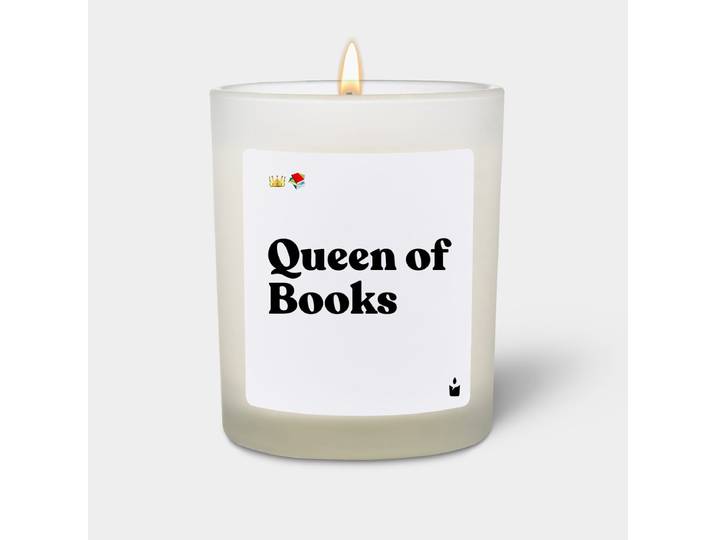 Duftkerze Weiss Flowery Queen of Books