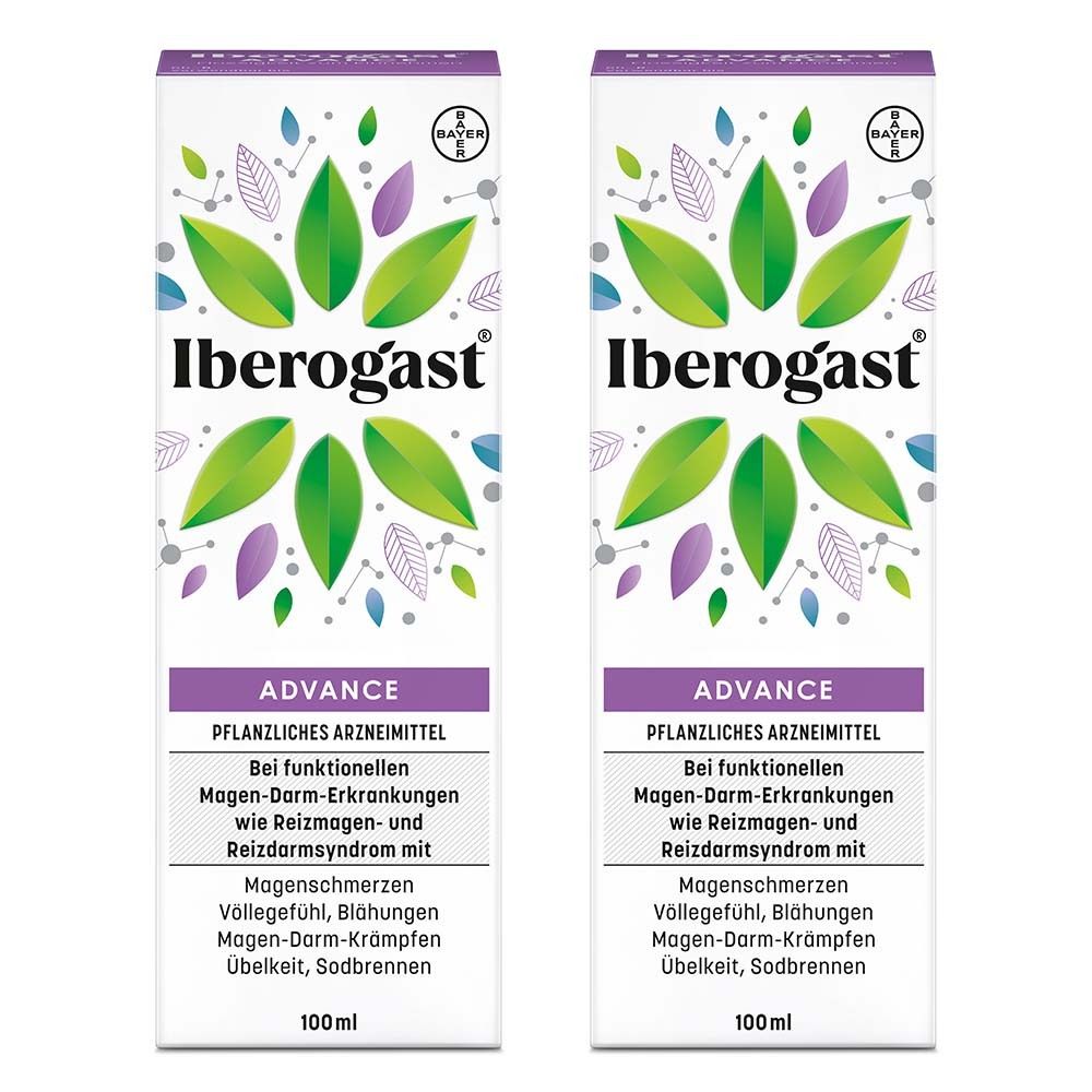 2x Iberogast Advance 2x100 ml Flüssigkeit zum Einnehmen