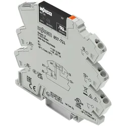 Wago 857-724 Solid-State-Relaismodul,Eingangsnennspannung DC 24 V,Ausgangsspannungsbereich DC 0 ... 24 V,grau 857724