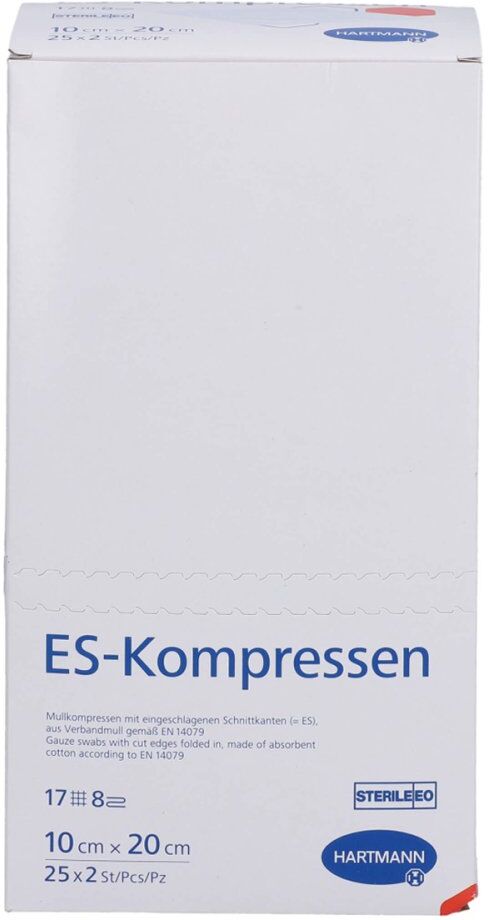 Es-kompressen Steril 10x20 Cm 8fach