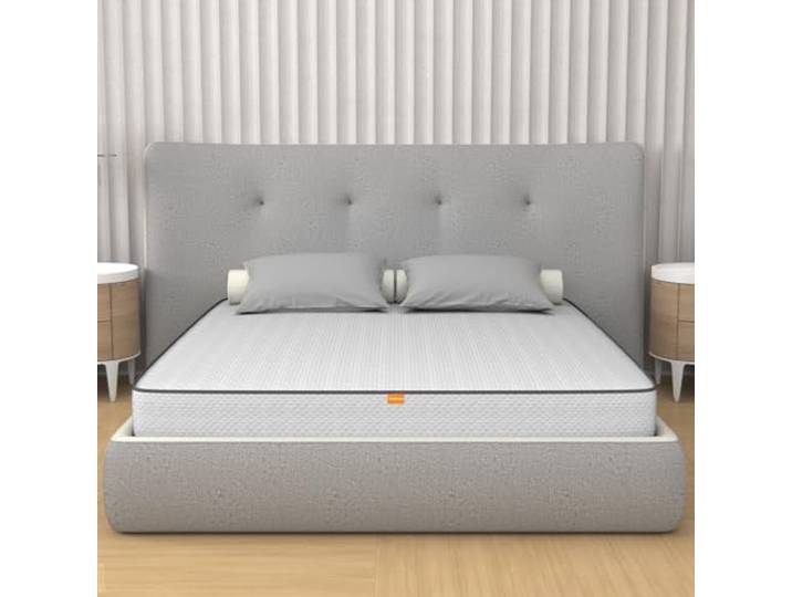 MiaSuite Französische Matratze 120x190 cm, 12 cm Höhe, Orthopädisch Memory-Schaum und Polyurethan, Anallergisch und Antibakteriell, Anti-Hausstaubmilben, Made in Italy PrimaveraH12